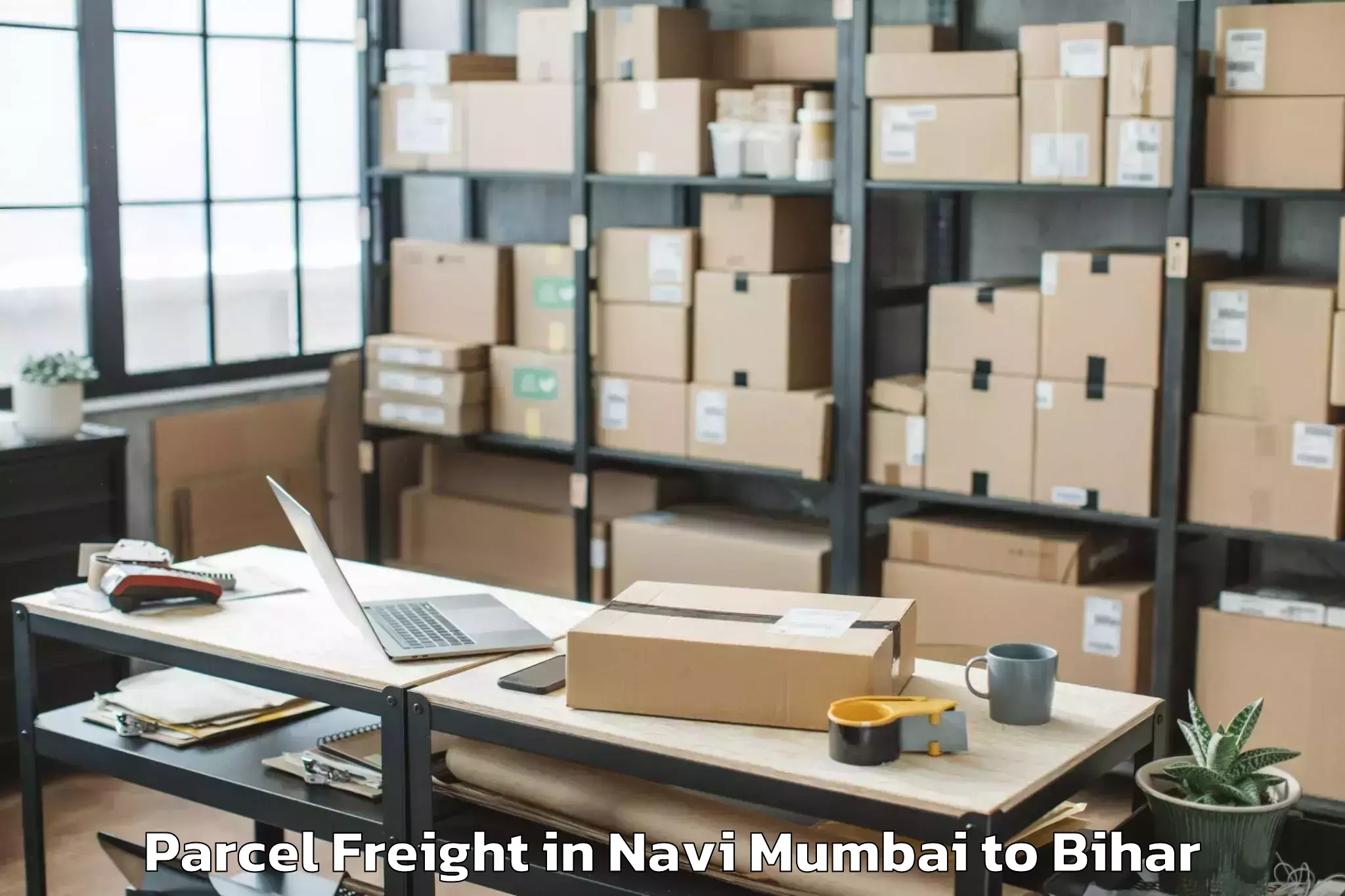 Quality Navi Mumbai to Sonbhadra Banshi Suryapur Parcel Freight